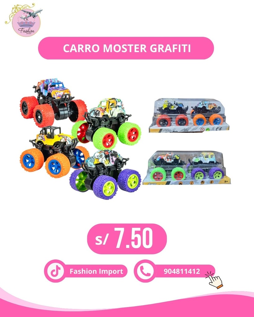 CARRO MONSTER GRAFITI