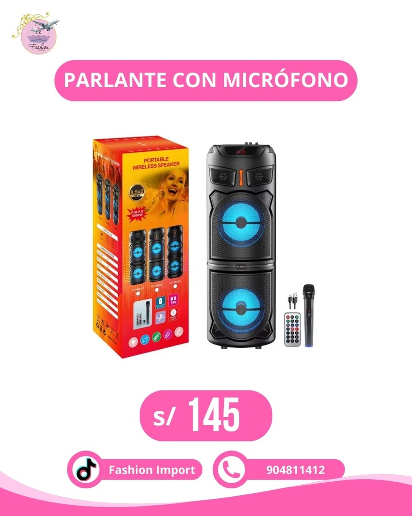 PARLANTE CON MICROFONO