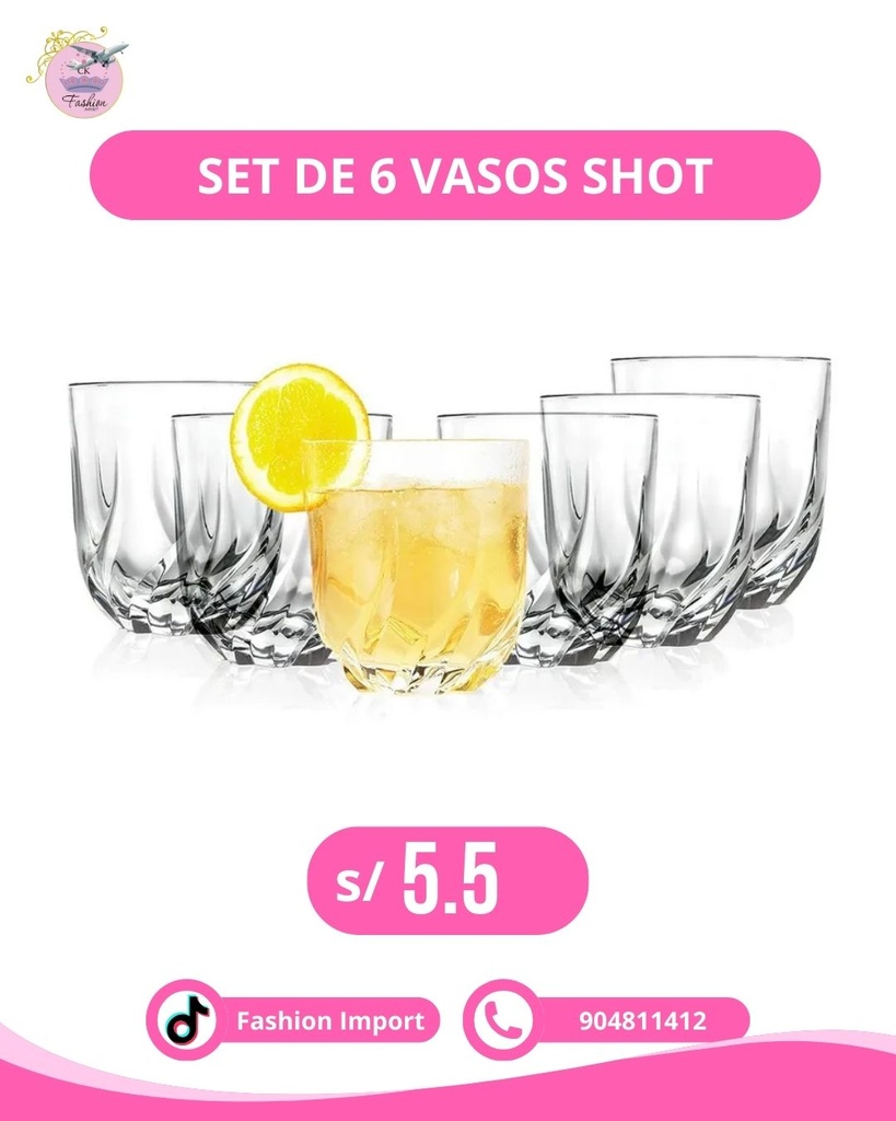 SET DE 6 VASOS SHOT