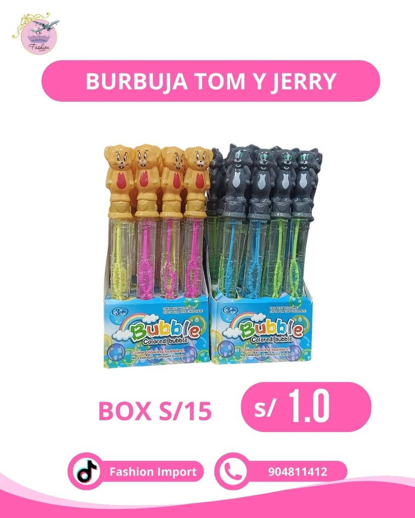 BOX BURBUJA TOM Y JERRY