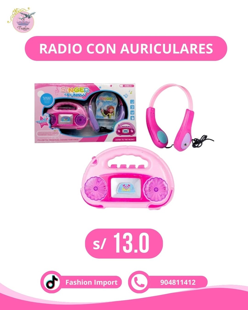 RADIO CON AURICULARES