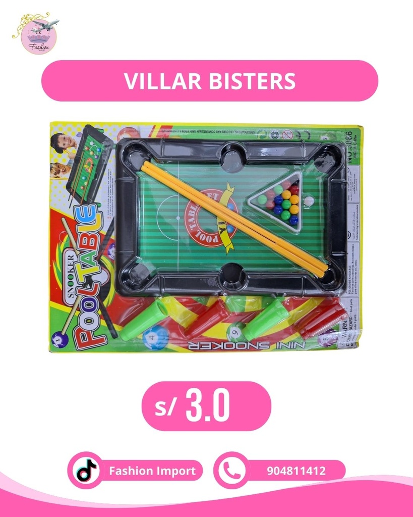 BILLAR BLISTER