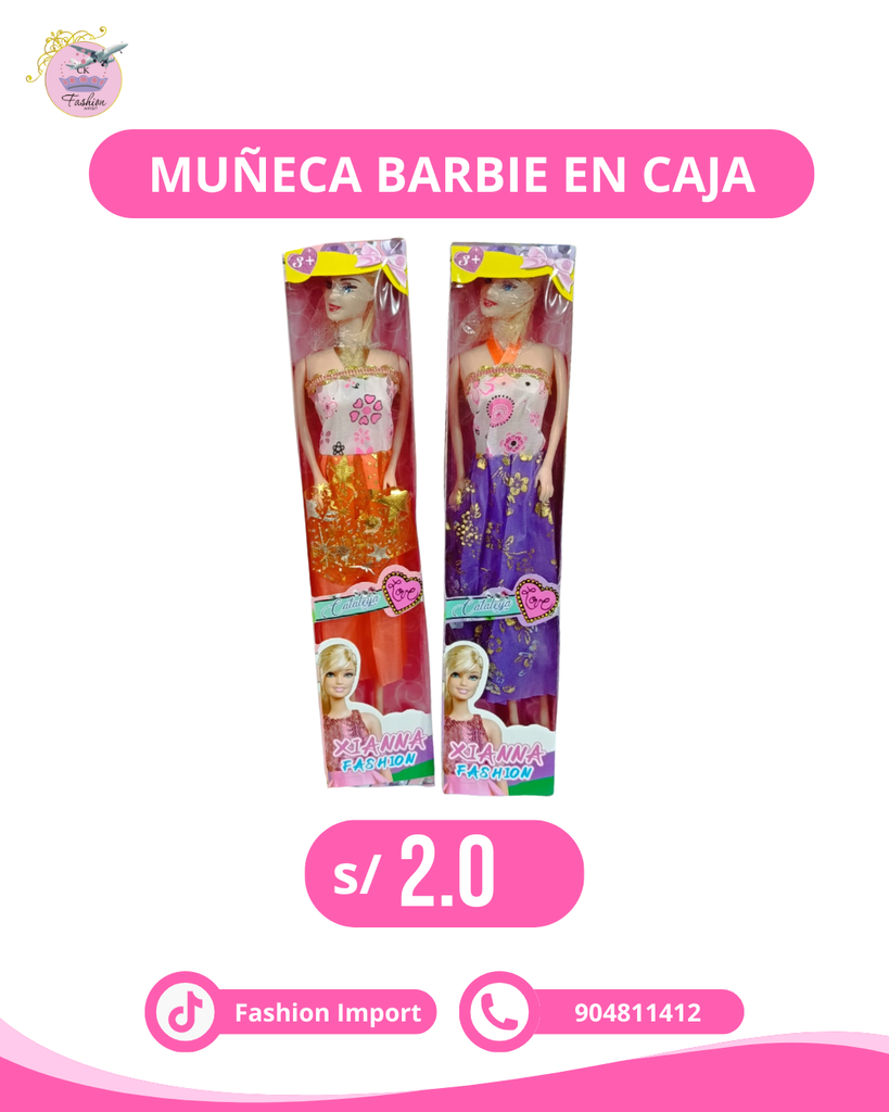 MUÑECA BARBIE EN CAJA