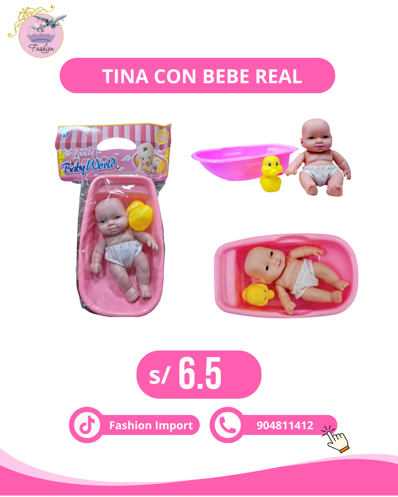 TINA CON BEBE REAL