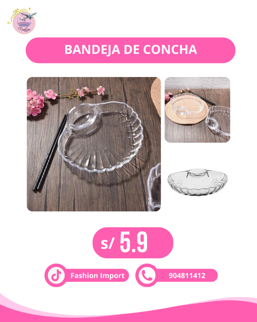 BANDEJA DE CONCHA