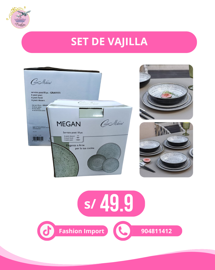 SET DE VAJILLA