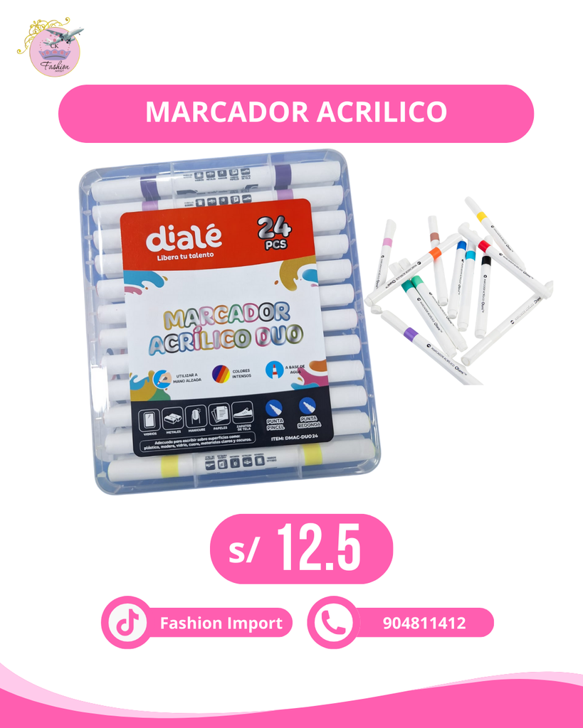 MARCADOR ACRILICO