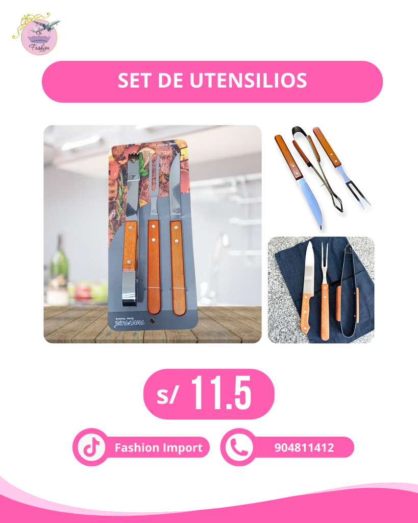 SET DE UTENSILIO