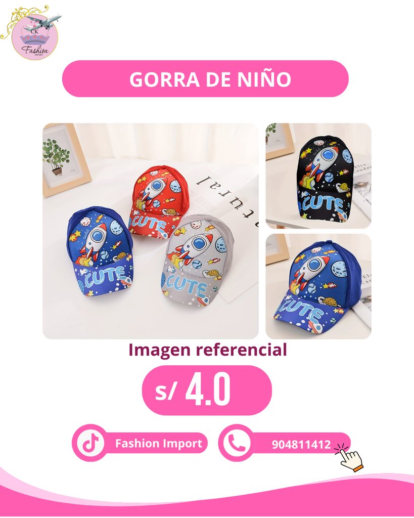 GORRA DE NIÑOS