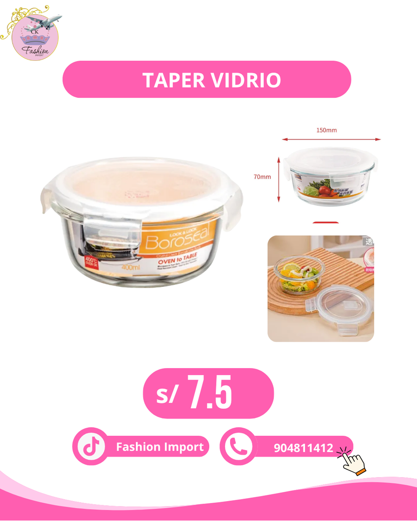 TAPER VIDRIO CIRCULAR