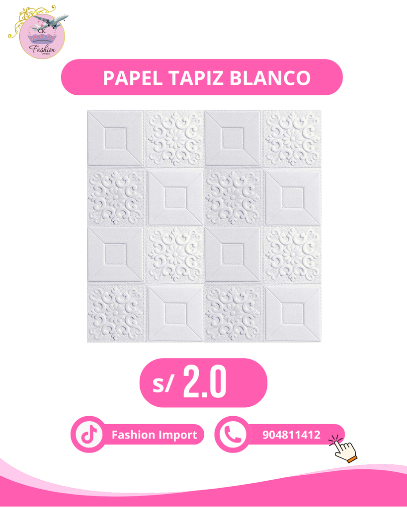 PAPEL TAPIZ BLANCO