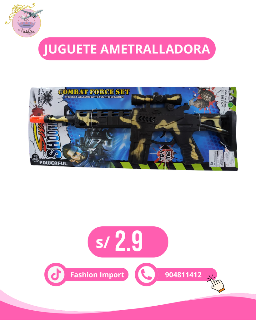 JUGUETE AMETRALLADORA