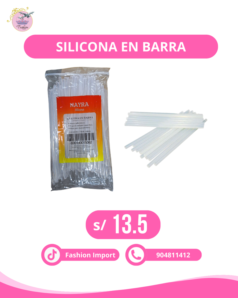 SILICONA EN BARRA