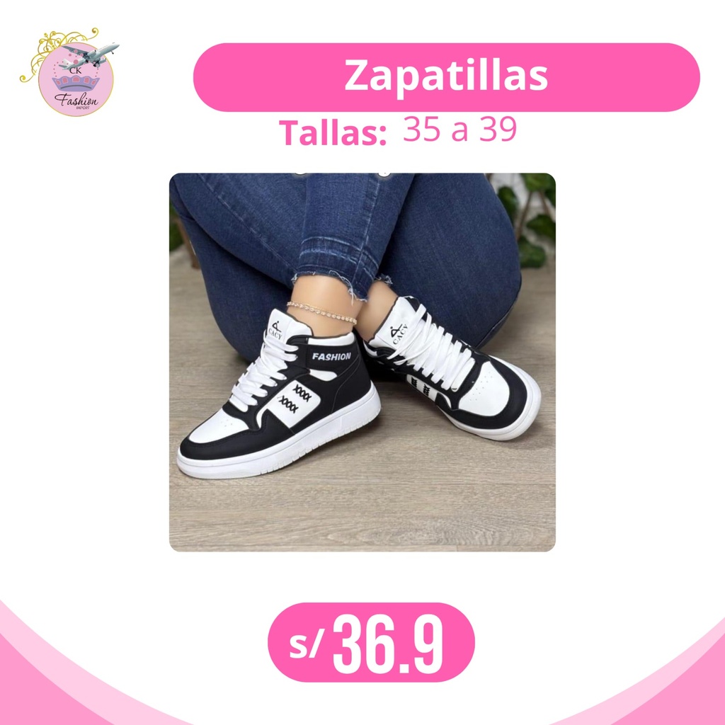 BOTINES DE DAMA NEGRO T35 - 39