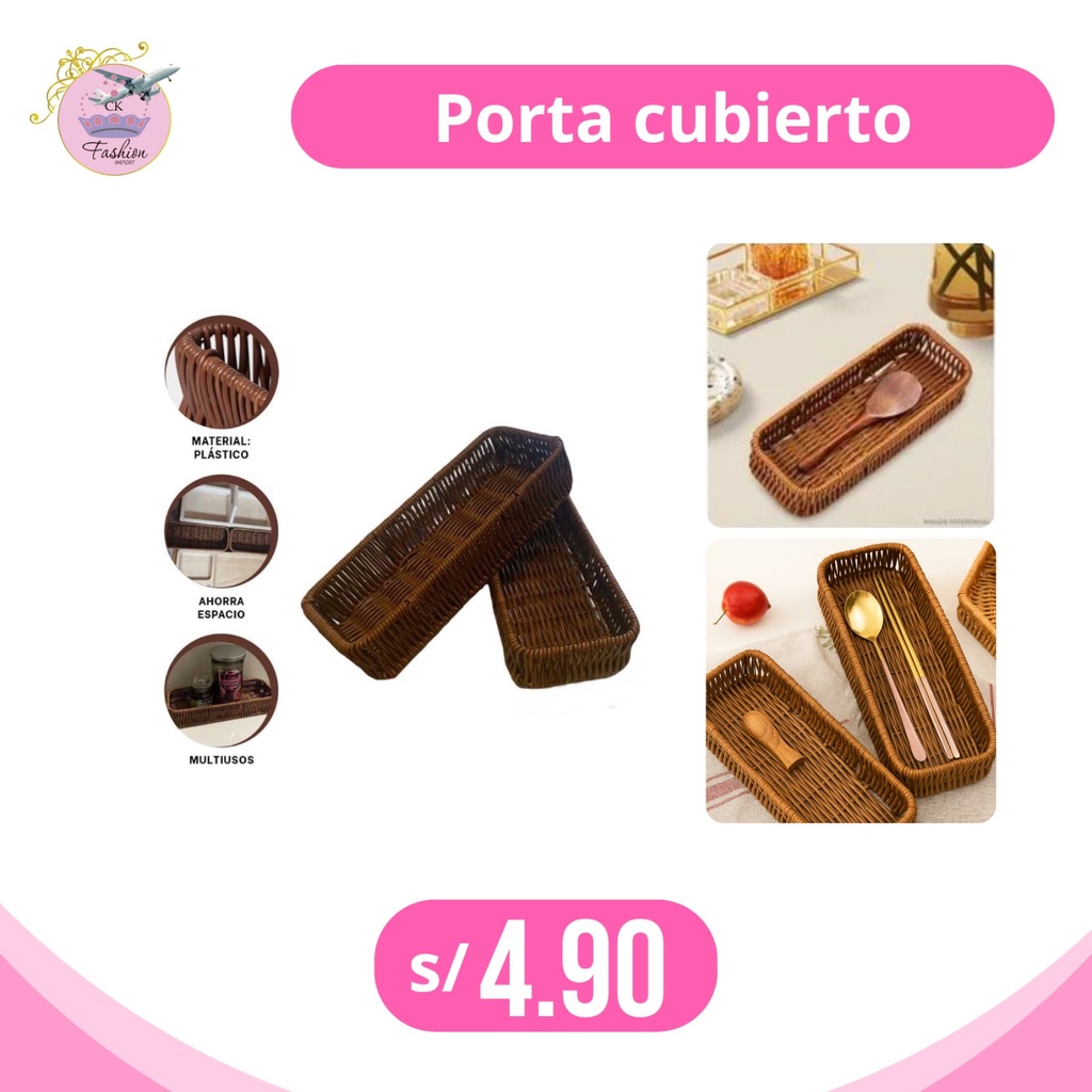 PORTA CUBIERTO RECTANGULAR