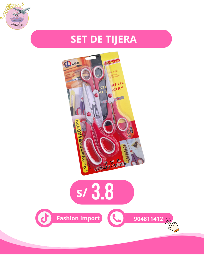 SET DE TIJERAS