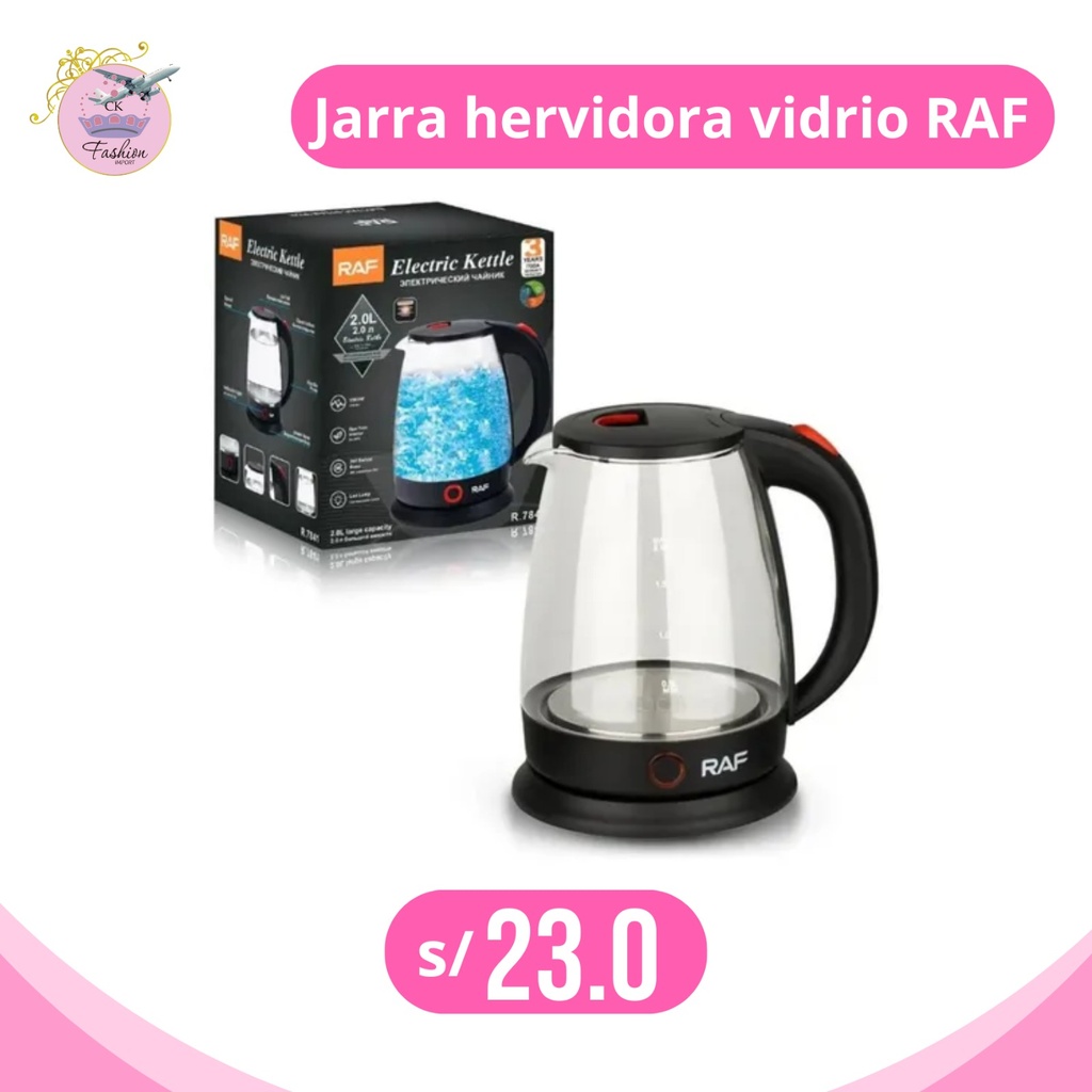 JARRA HERVIDORA DE VIDRIO