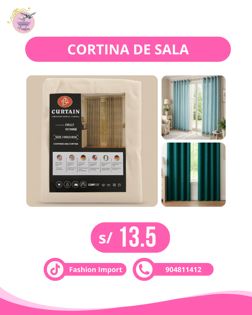 CORTINA DE SALA  DELGADA
