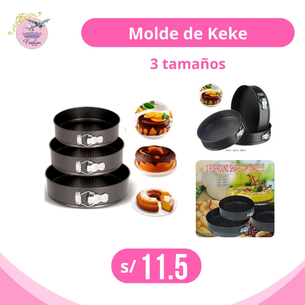 MOLDE DE KEKE X3PZAS
