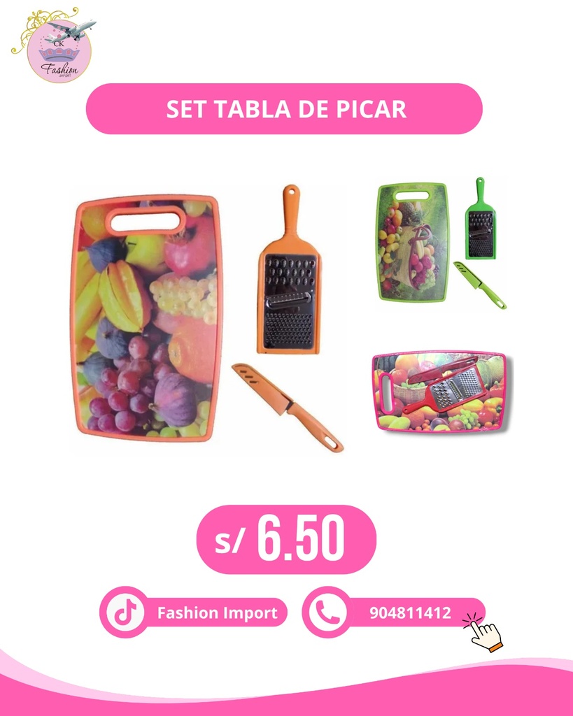 TABLA DE PICAR PLASTICO