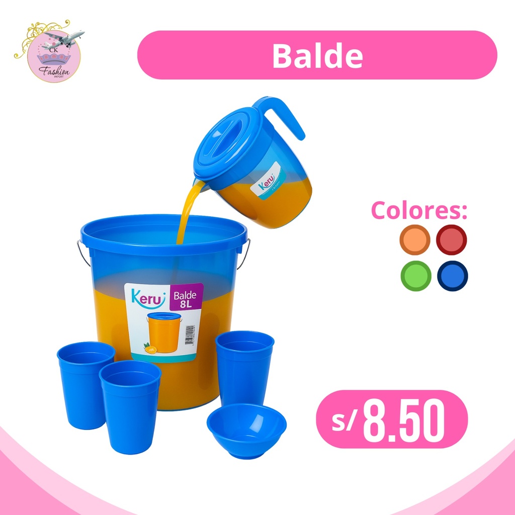 BALDE INCLUYE JARRA + VASOS