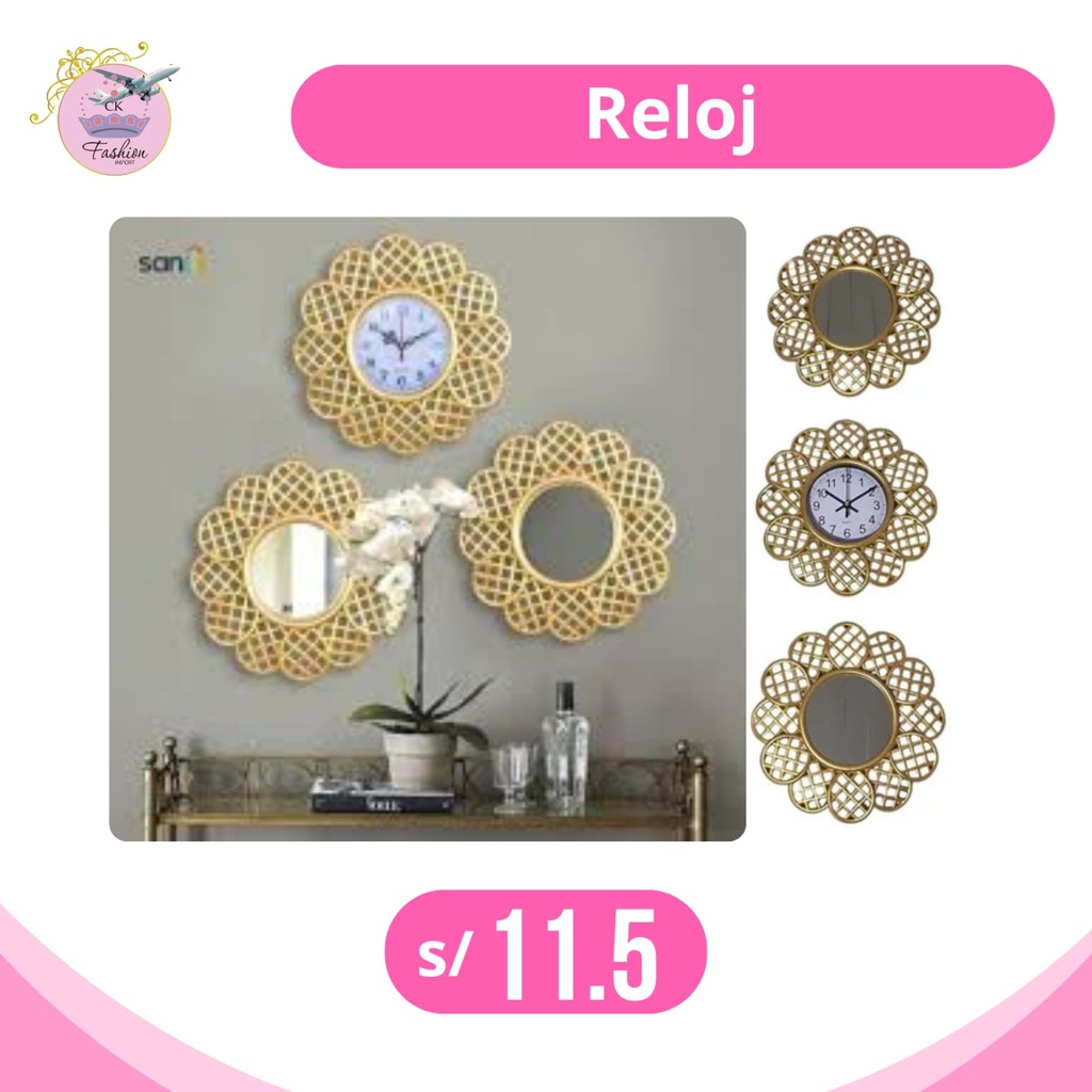 SET DE RELOJ CON ESPEJO
