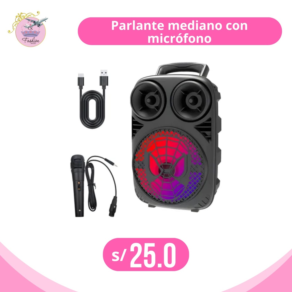 PARLANTE MEDIANO + MICROFONO