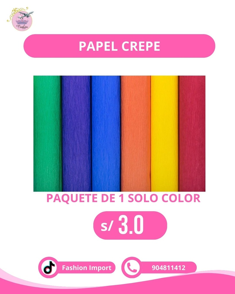 PAPEL CREPE COLORES