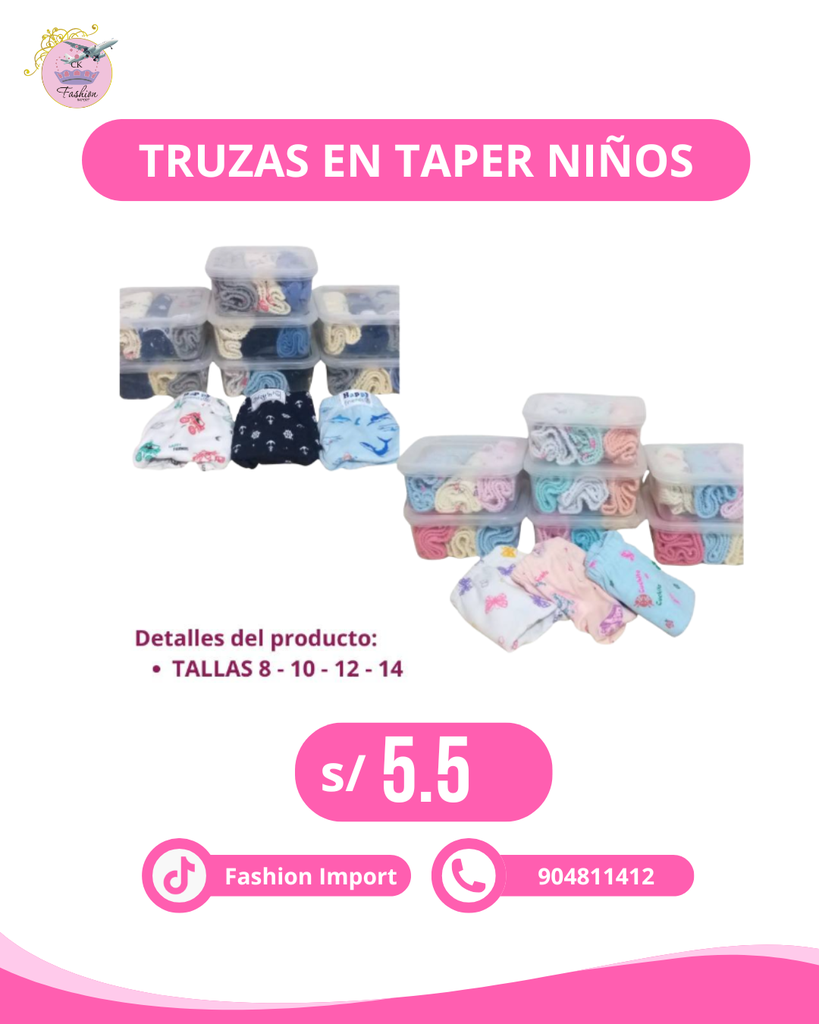 TAPER DE TRUZAS DE NIÑOS