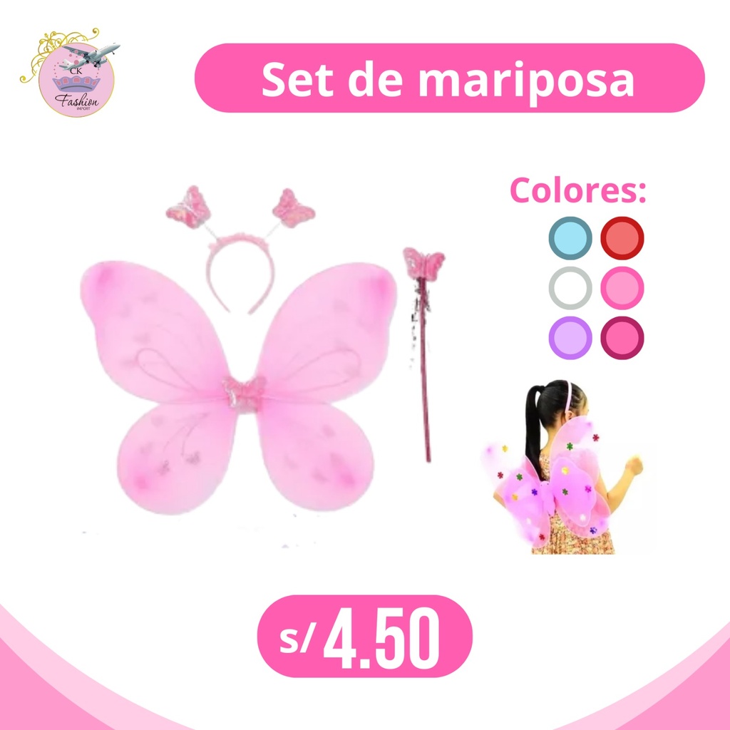 SET DE ALAS DE MARIPOSA