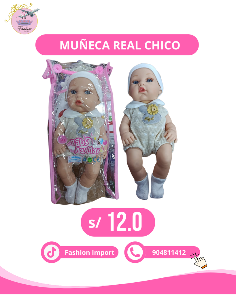 MUÑECA BEBE REAL CHICO