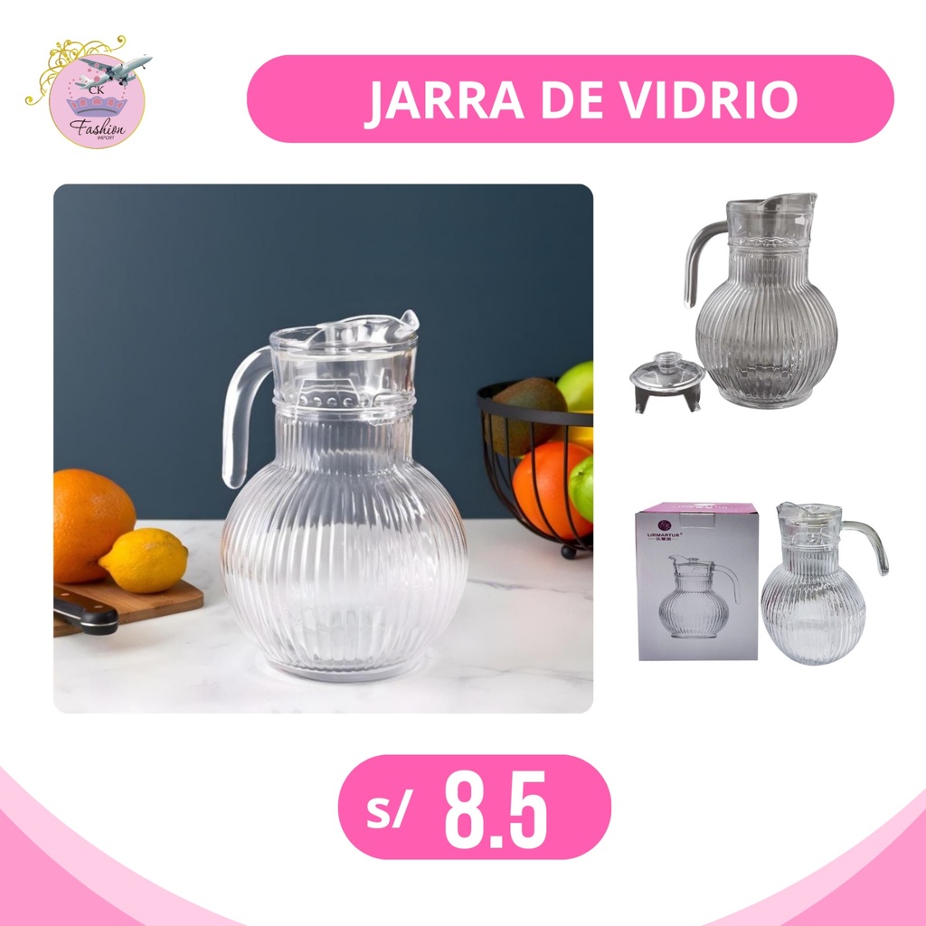 JARRA DE VIDRIO - CAJA MORADA