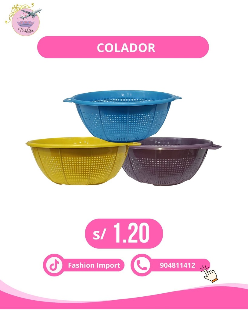 COLADOR SIN ASA