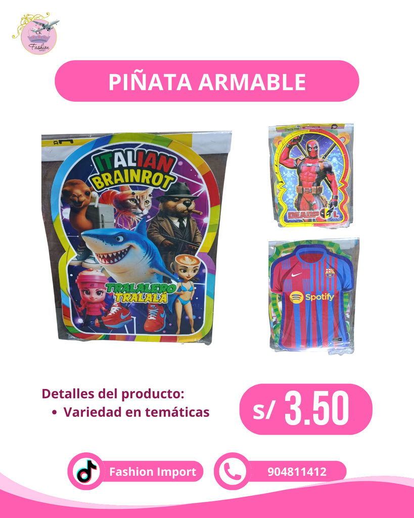 PIÑATA ARMABLE