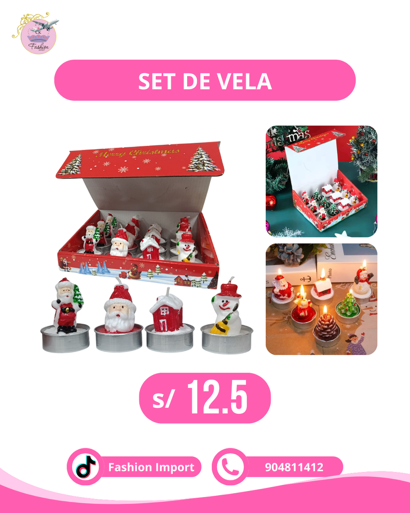 SET DE VELAS NAVIDEÑAS