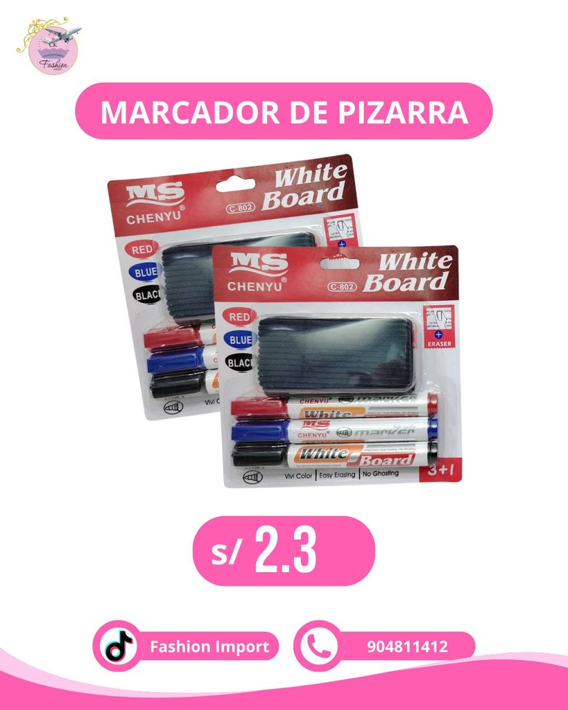 MARCADOR DE PIZARRA