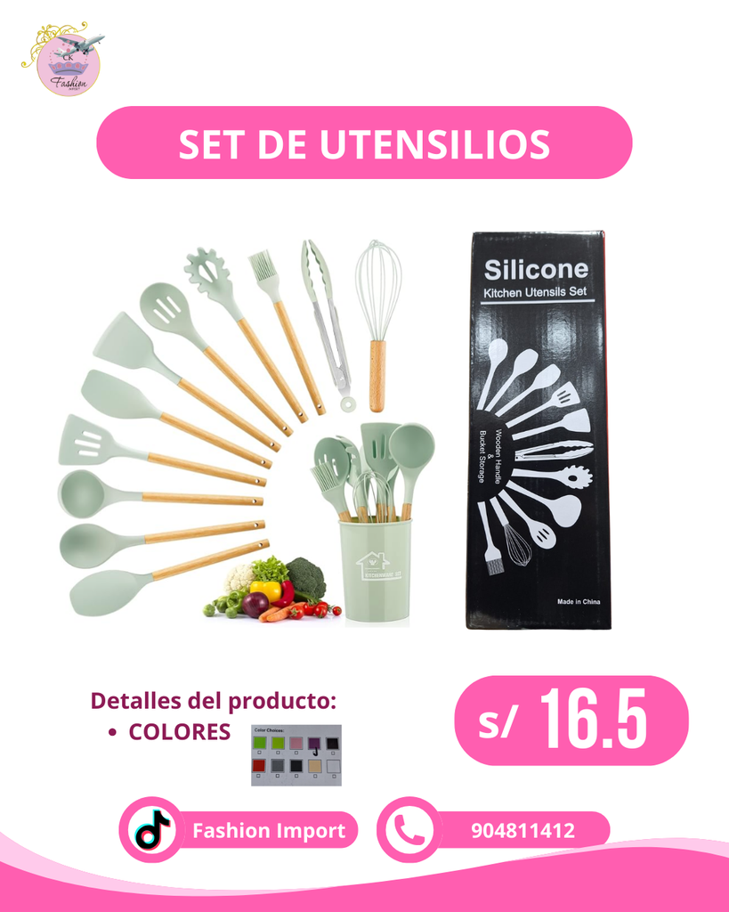 SET DE UTENSILIOS