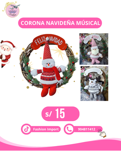 CORONA NAVIDEÑA MUSICAL