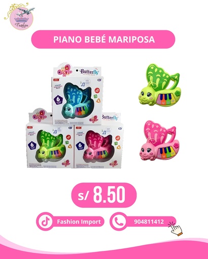 PIANO BEBE MARIPOSA