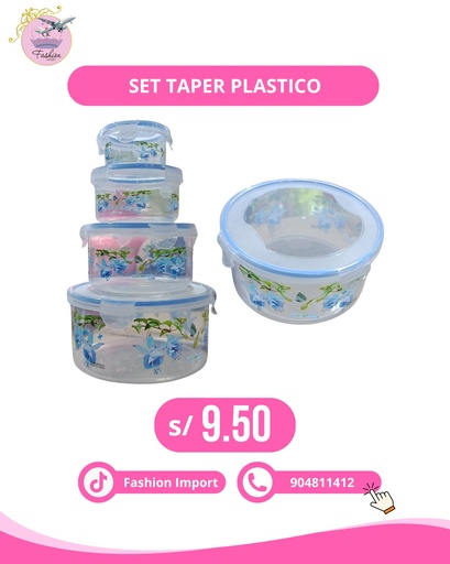 SET DE TAPER PLASTICO