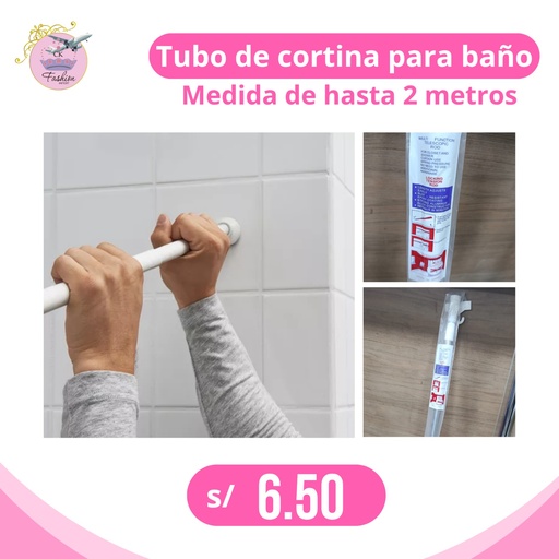 TUBO DE CORTINA PARA DUCHA