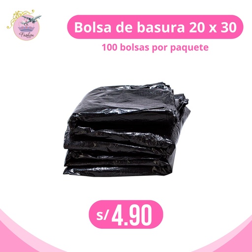 Bolsa de basura x 100 Unid