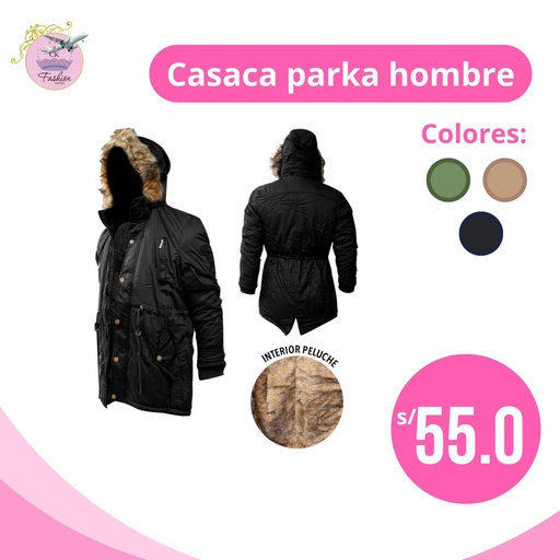 CASACA PARKA DE HOMBRE 
