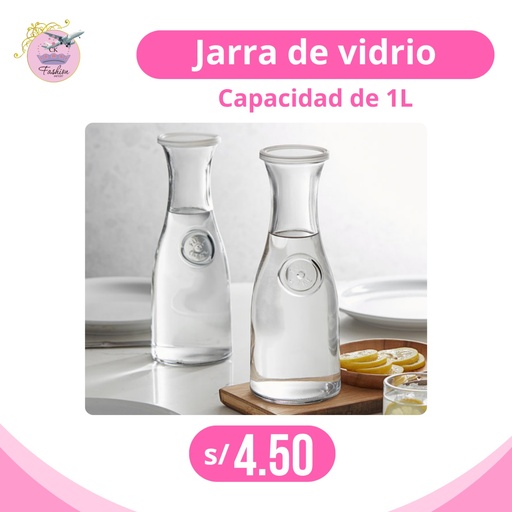 JARRA DE VIDRIO PICO CERO