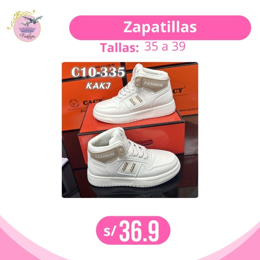 BOTINES DE DAMA CREMA T35-39