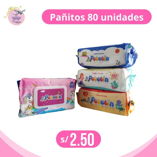 PAÑITOS HUMEDOS 80 UND